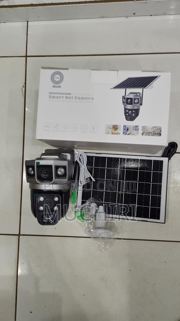 Dual Lens 3 Screens V380 Solar Powered V380pro App Cameras