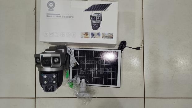 Wireless 4mp 4g Dual Lens V380 Pro Solar Camera