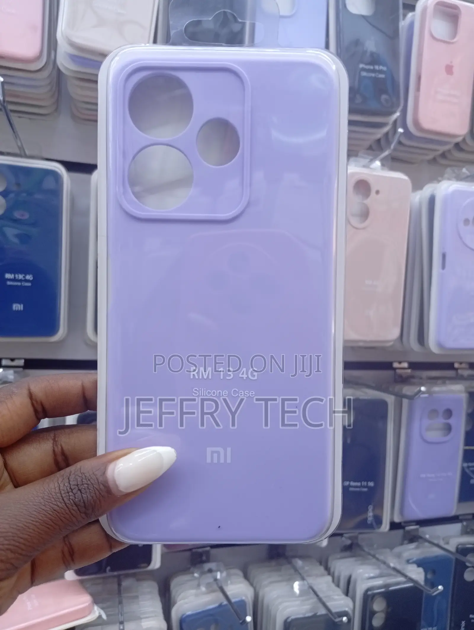 Purple Silicone Phone Case Is for the Xiaomi Redmi Note 13 4g