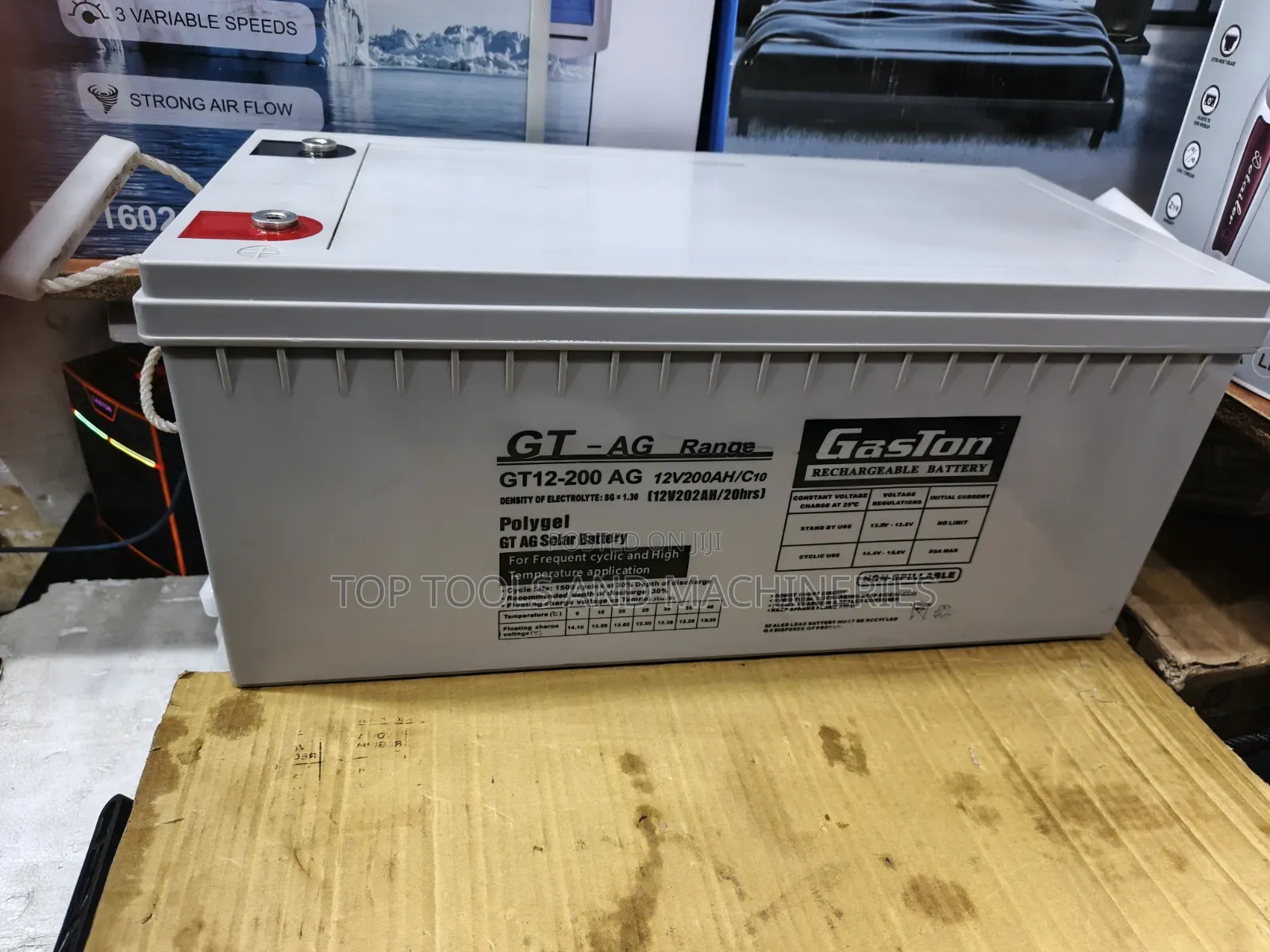 Gaston 12v 200ah Rechargeable Deep Cycle Solar Backup Battery