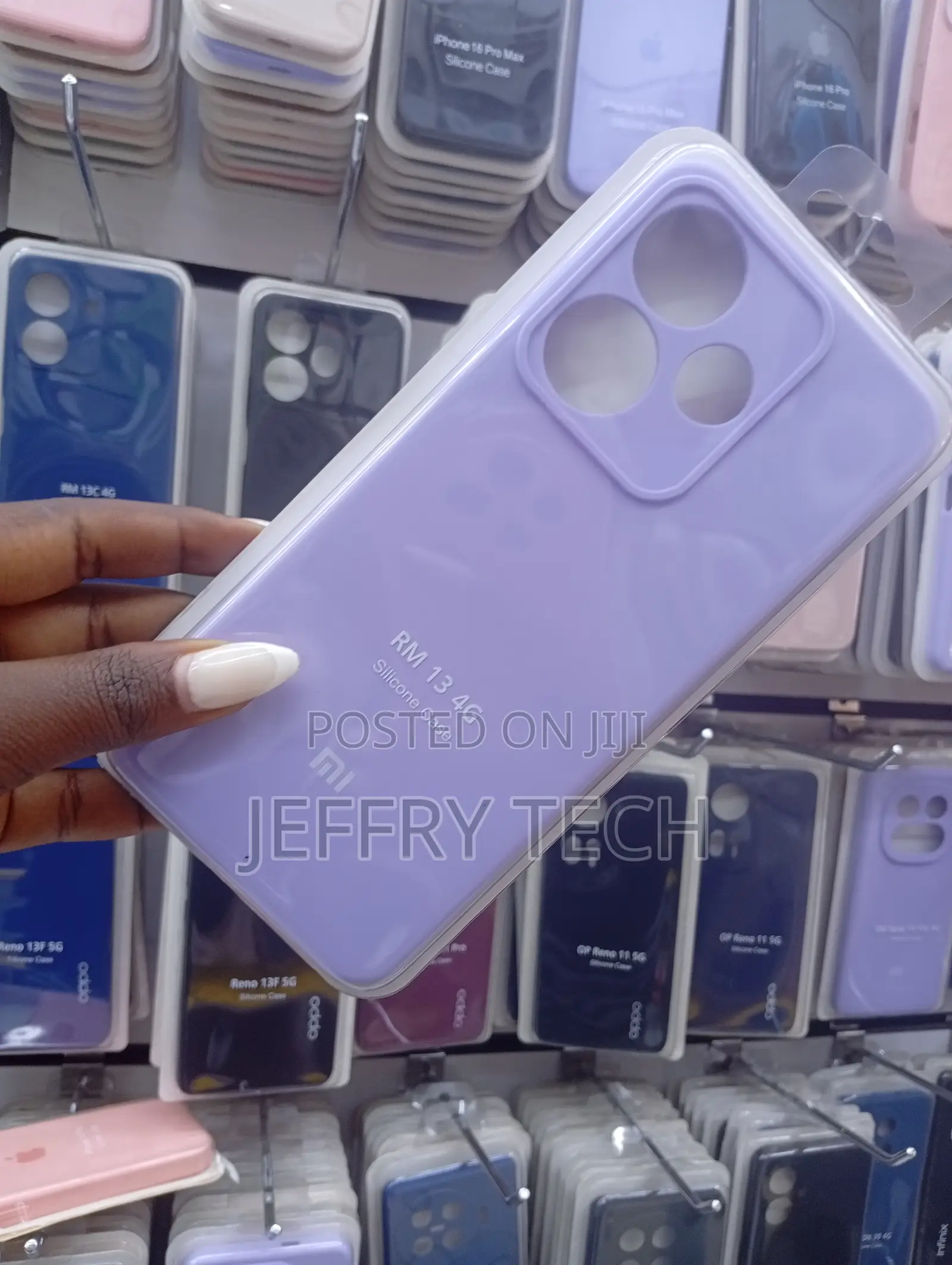 Purple Silicone Phone Case Is for the Xiaomi Redmi Note 13 4g