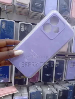 Purple Silicone Phone Case Is for the Xiaomi Redmi Note 13 4g