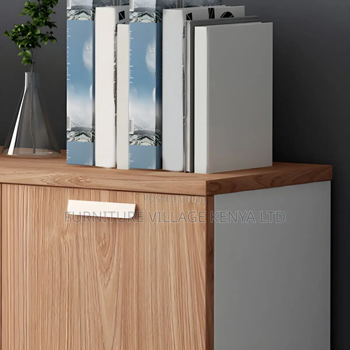 Office Cabinet;2-Door Swing Officecupboard With Shelves