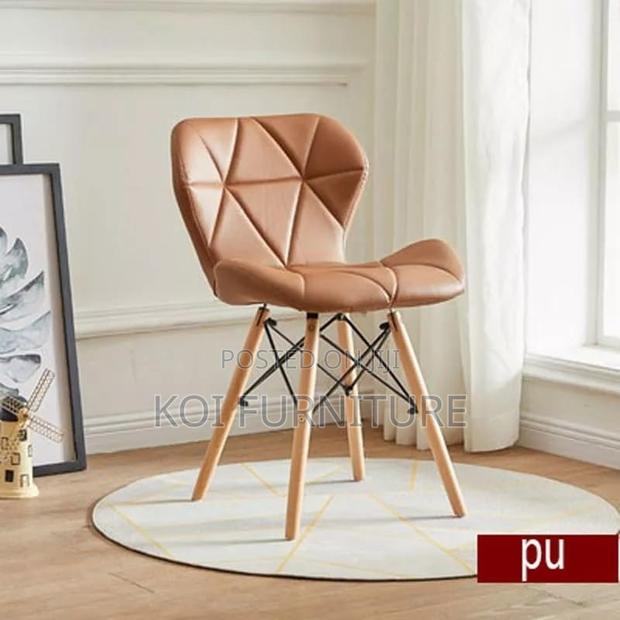Dining Chairs; Mid Backrest Cotton Wood Accent Premium Eames Chairs - thumbnail 2