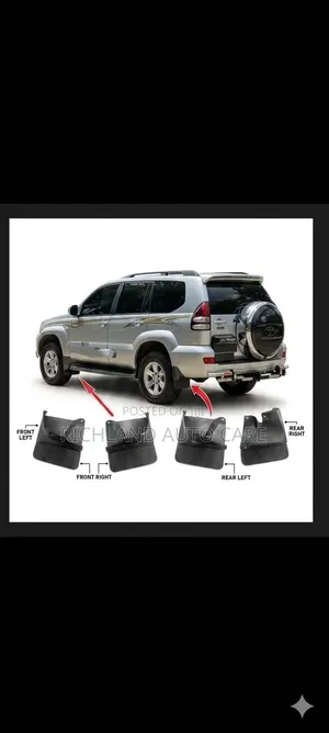 Mud Flap Prado 120 Front RHS