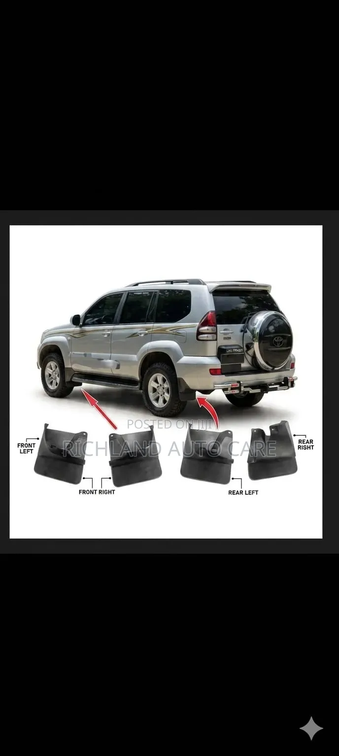 Mud Flap Prado 120 Front RHS