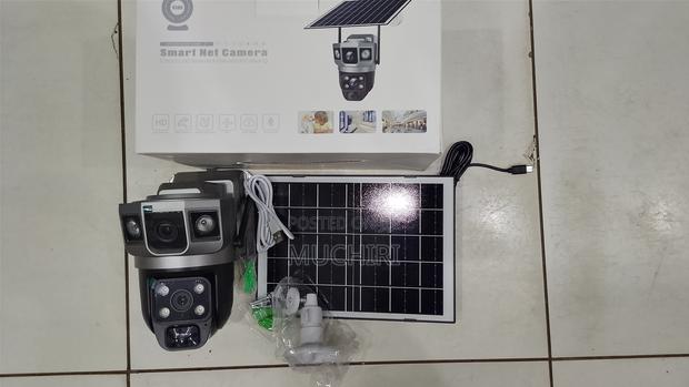 V380 Dual Lens 4g Camera Solar Pir Human Detection Night Vision