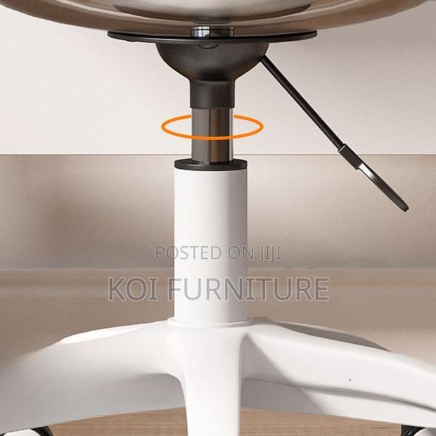 Dining Chairs; Clear Acrtlic Bacrest Eames Padded Chair - thumbnail 3