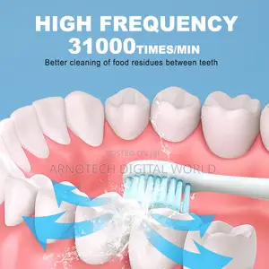 Sonic Electric Toothbrush With 4 Replaceable Heads