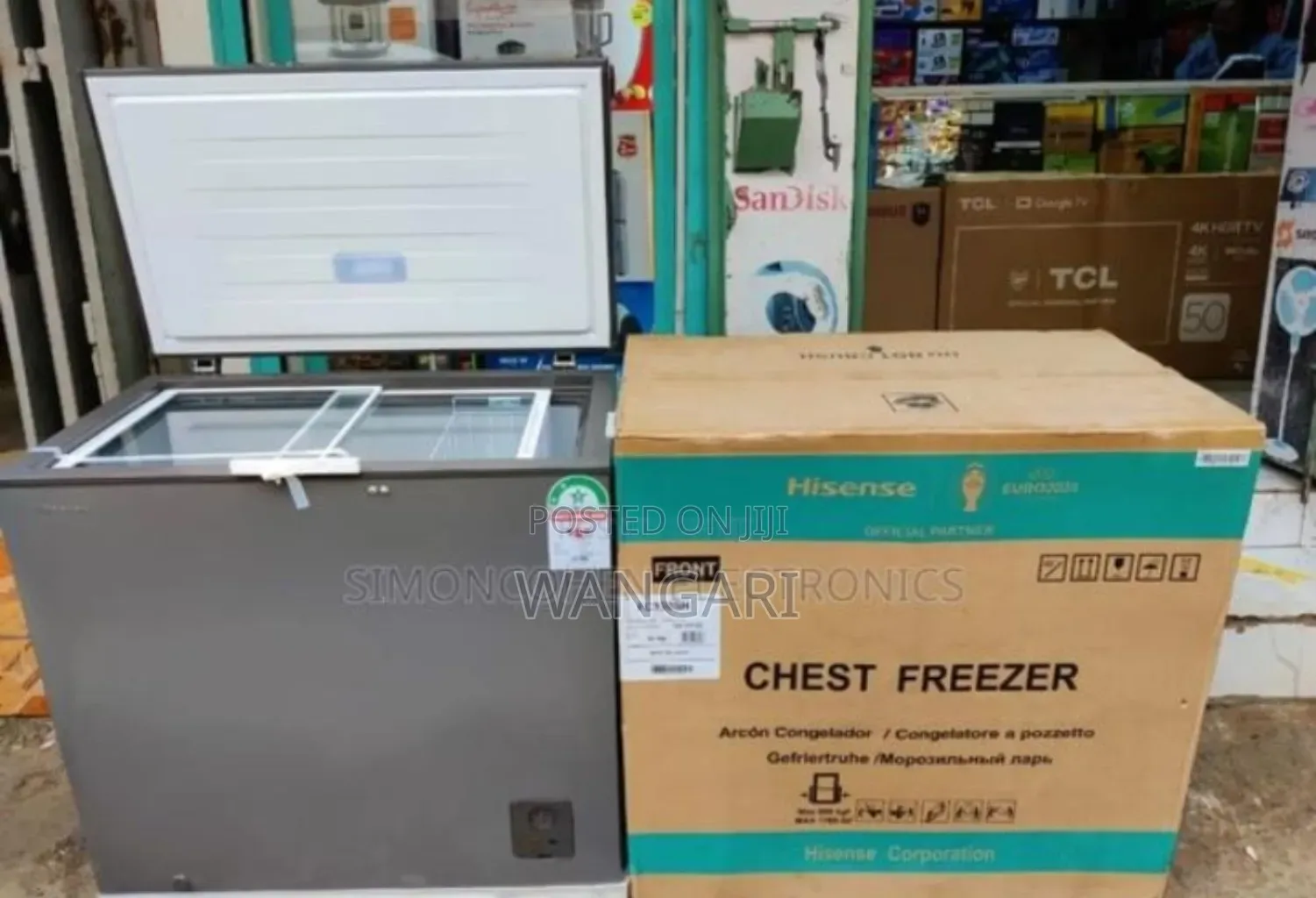 Colour Grey. Original Hisense 198l Freezee