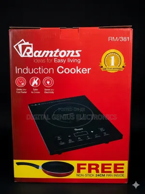 Ramtons Single Induction Cooker With Free Pan