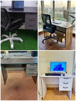 Desk, Table + Office Chair