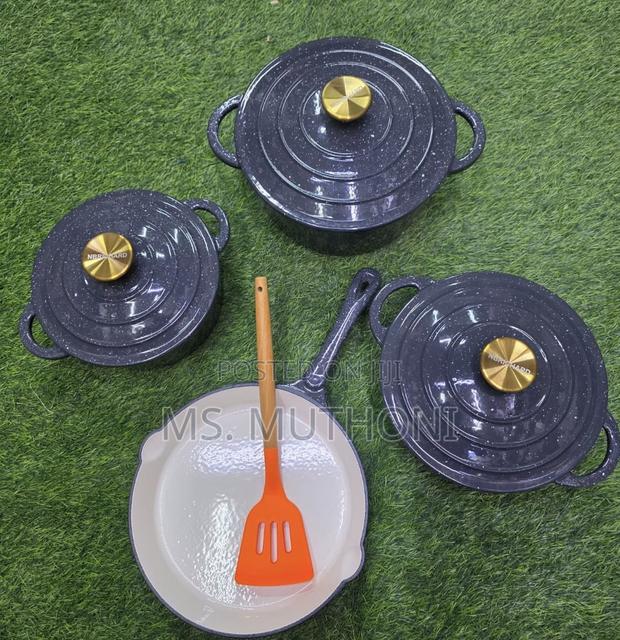 Heavy Quality Original Cast Iron Sets ( Enamel) With a Free Gift - thumbnail 6