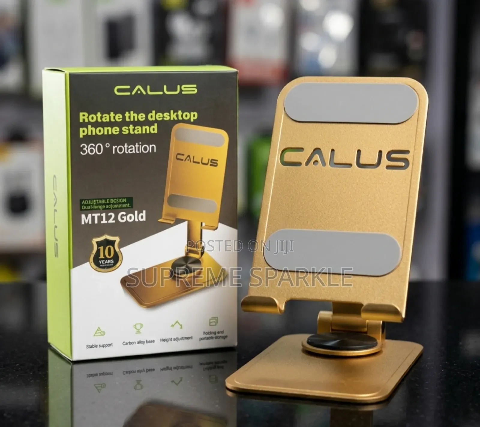 Calus Mt12 Gold Desktop Phone Stand. Phone Holder