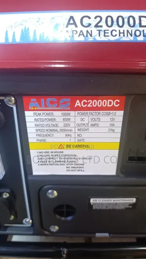 Aico Petrol Generator 1000w Ac 240v