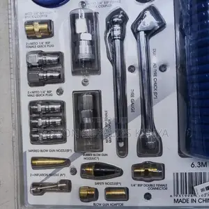 Air Blow Gun Kit 20pcs Spray Air Compressor Hose Nozzles Tire Inflator