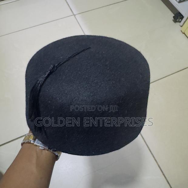 Black Oga/Traditional Hat With String - main view