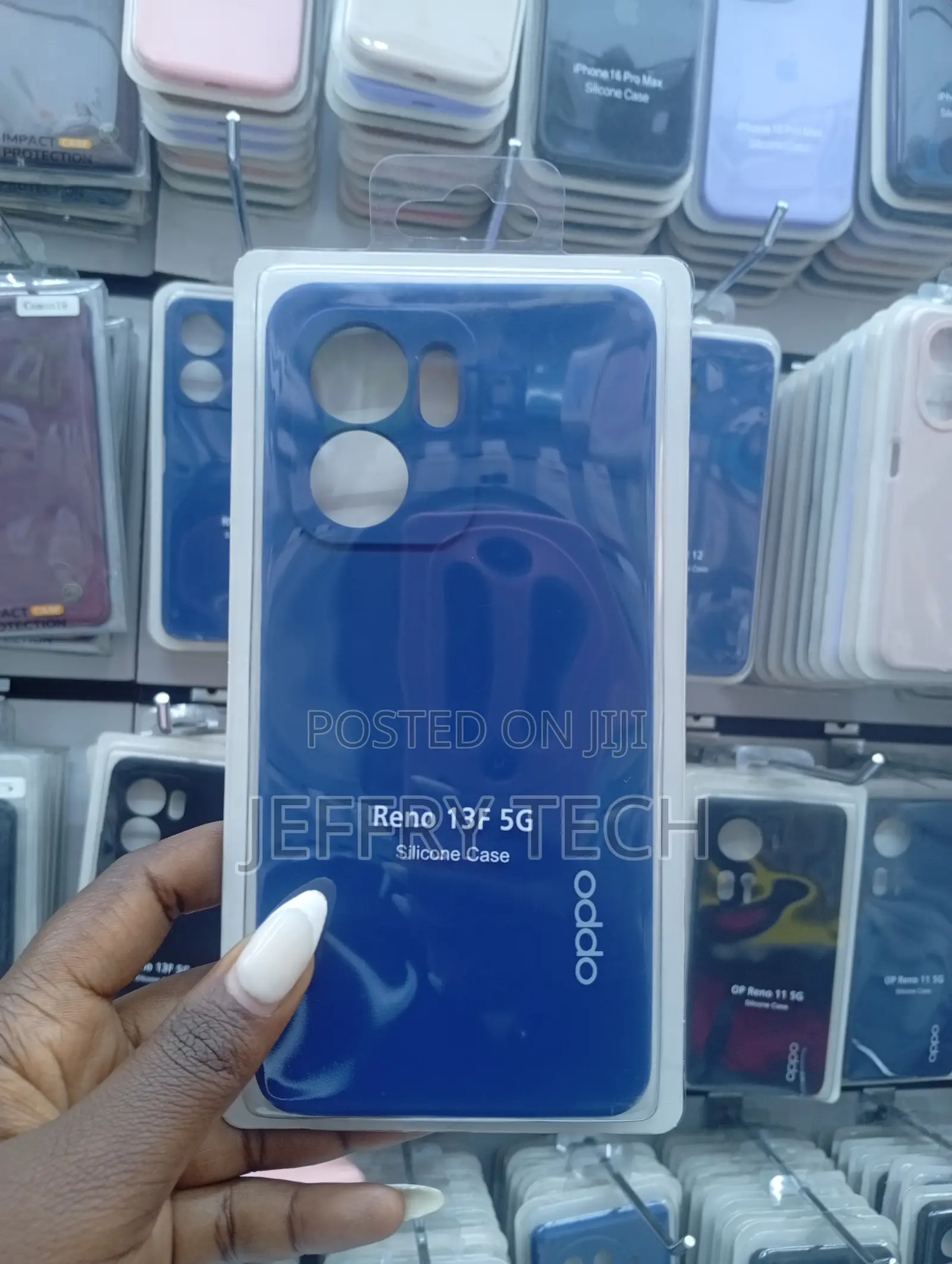 Silicone Back Case Cover for the Oppo Reno 13f 5g Smartphone.