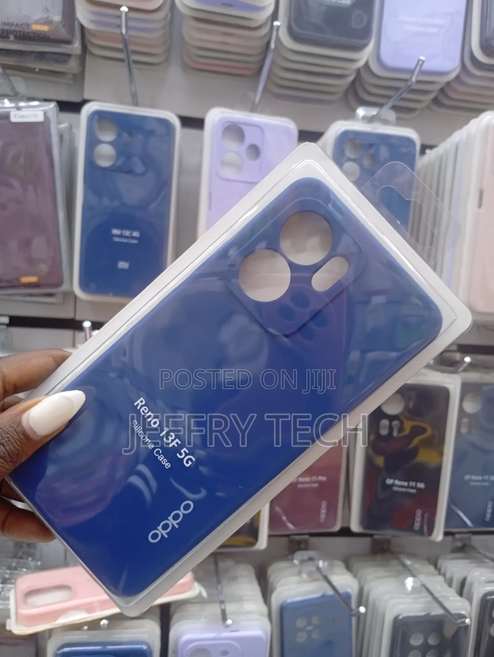 Silicone Back Case Cover for the Oppo Reno 13f 5g Smartphone.