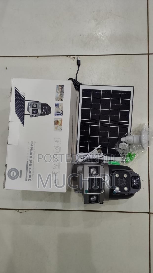 V380 Pro CCTV Camera Dual Lens Solar Camera Wifi Supported