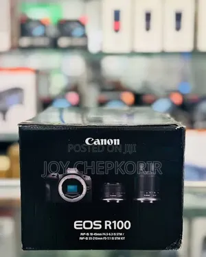 Canon Eos R100 Mirrorless Camera (18-45mm + 55-210mm) Dual Lens