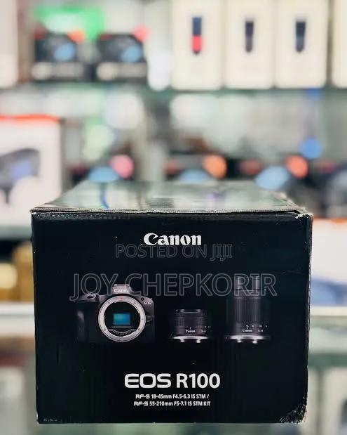 Canon Eos R100 Mirrorless Camera (18-45mm + 55-210mm) Dual Lens - main view