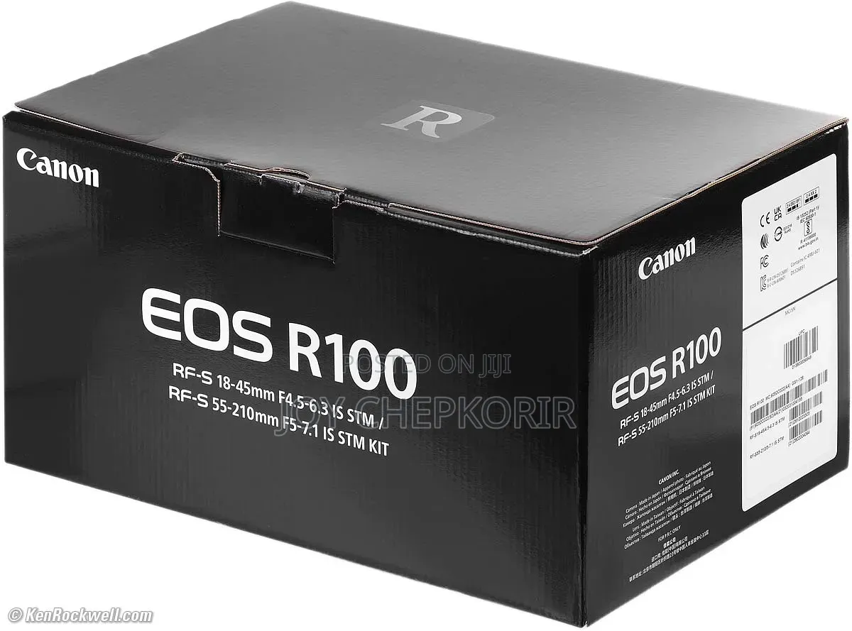 Canon Eos R100 MirrolessCamera (18-45mm + 55-210mm) Dual Lens