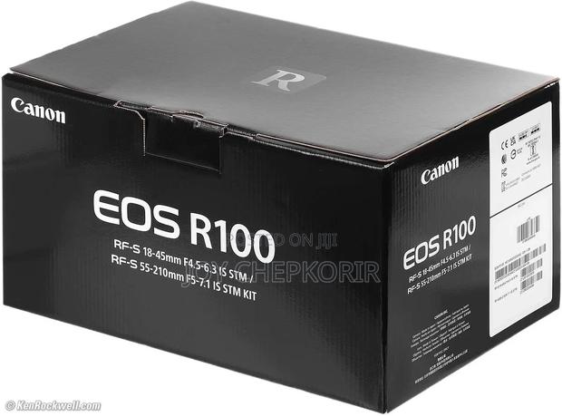 Canon Eos R100 Mirrorless Camera (18-45mm + 55-210mm) Dual Lens - thumbnail 2