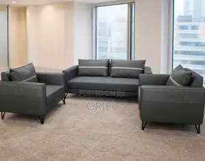 Office Sofa : Executive Cushioned 5-Seater Office Corporate Sofa-Set