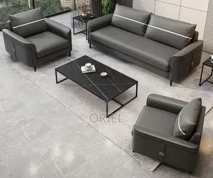 Office Sofa : Executive Cushioned 5-Seater Office Corporate Sofa-Set