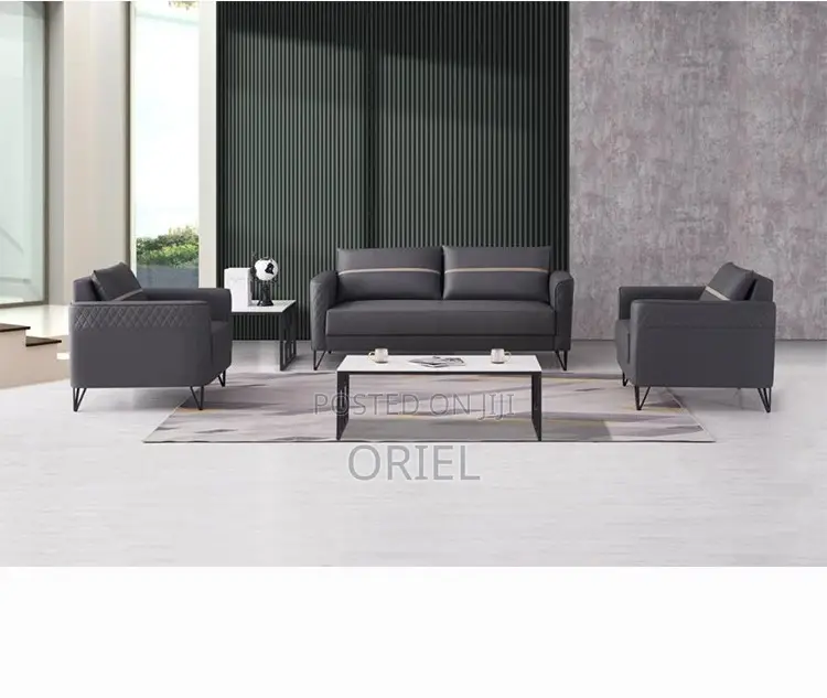 Office Sofa : Executive Cushioned 5-Seater Office Corporate Sofa-Set