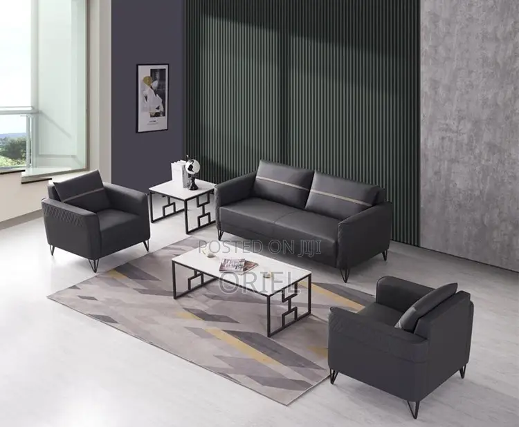 Office Sofa : Executive Cushioned 5-Seater Office Corporate Sofa-Set