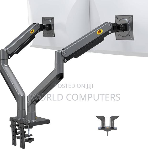 North Bayou Dual Monitor Desk Mount Stand Full Motion Swivel