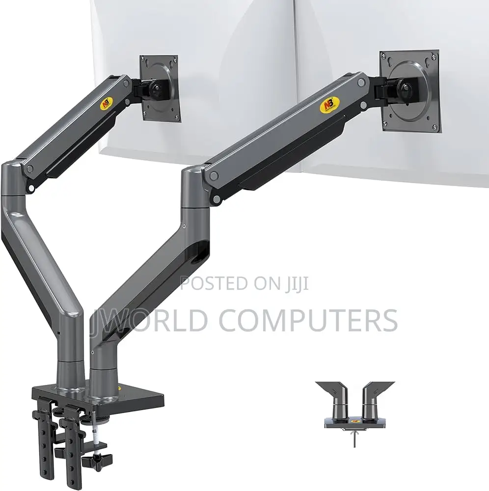 North Bayou Dual Monitor Desk Mount Stand Full Motion Swivel