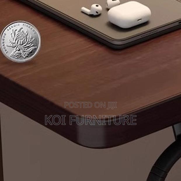 Office Table; 1400mm Brown Top Adjustable Home Office Desktop Desk - thumbnail 3
