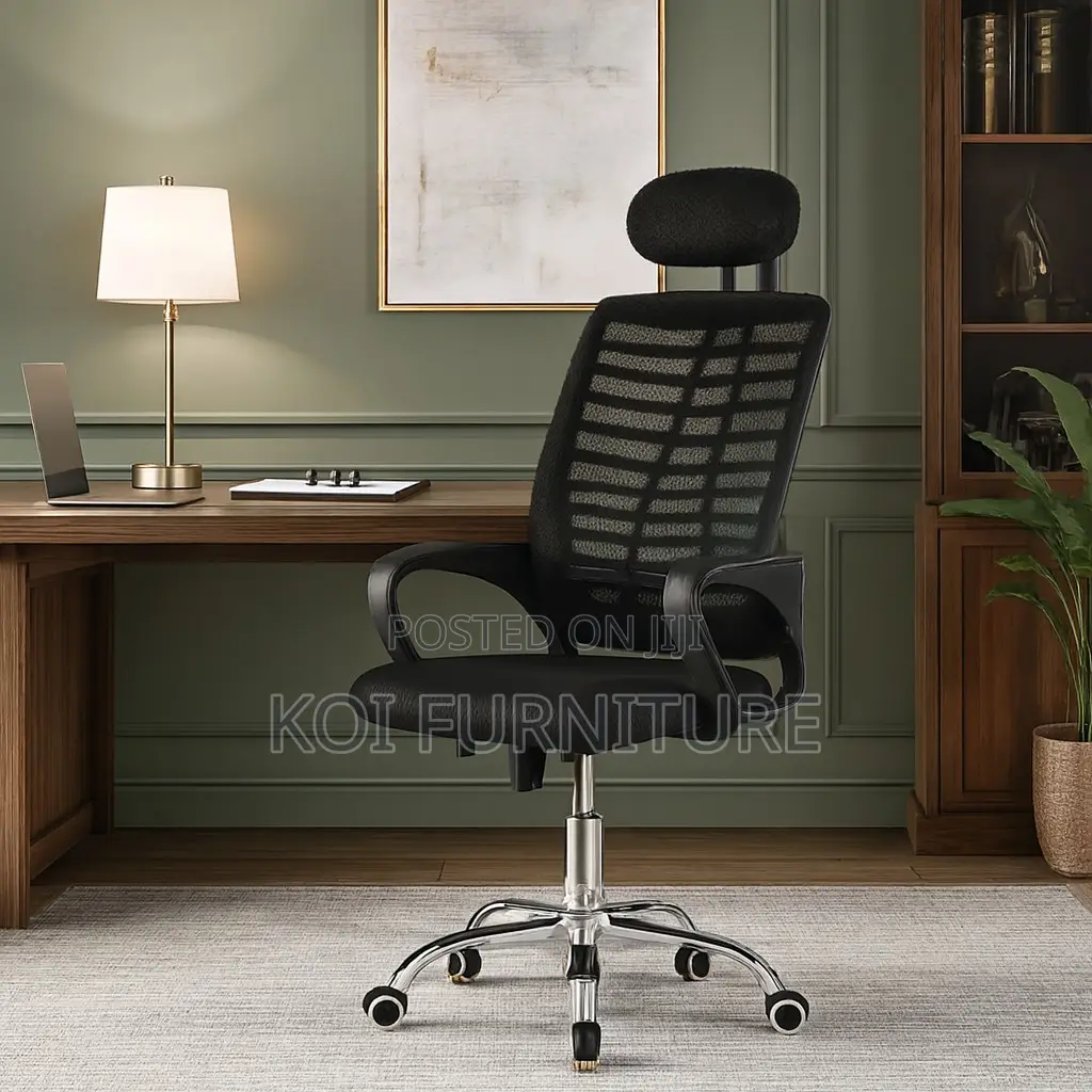 Office Chairs; Top Mesh Headrest Fabric Executive Office Chairs