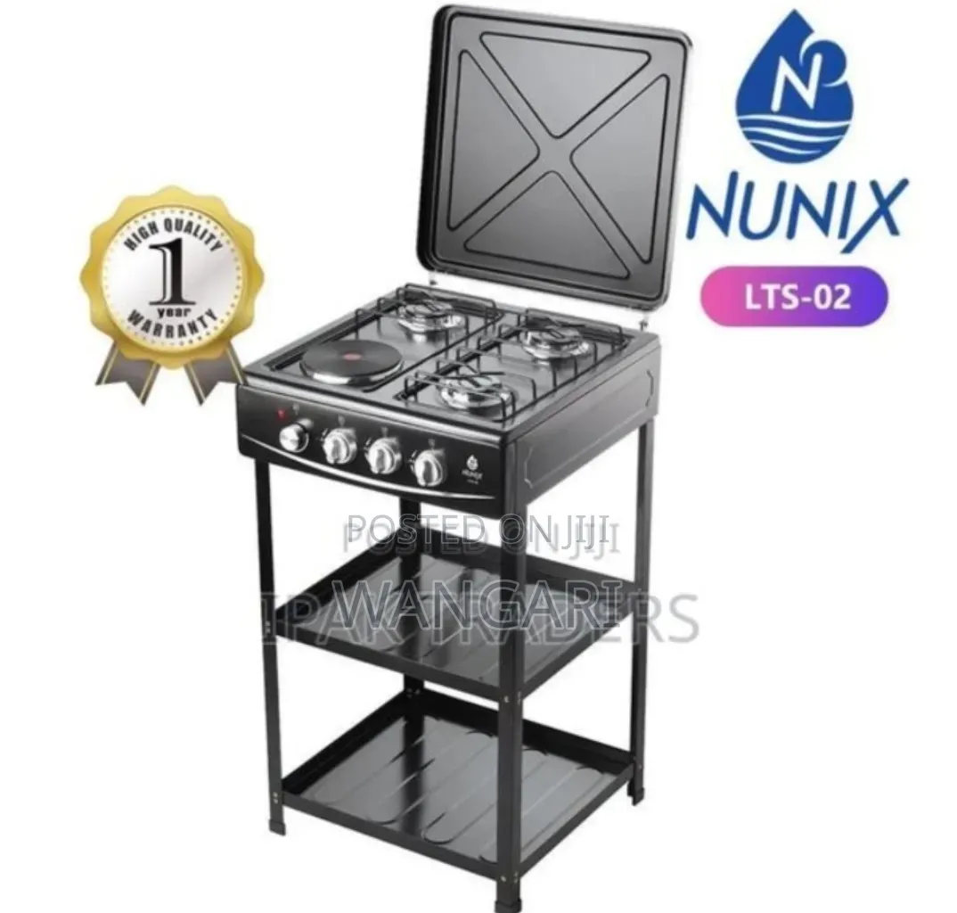 Silver One Nunix 3+1 Cooker With Shelves