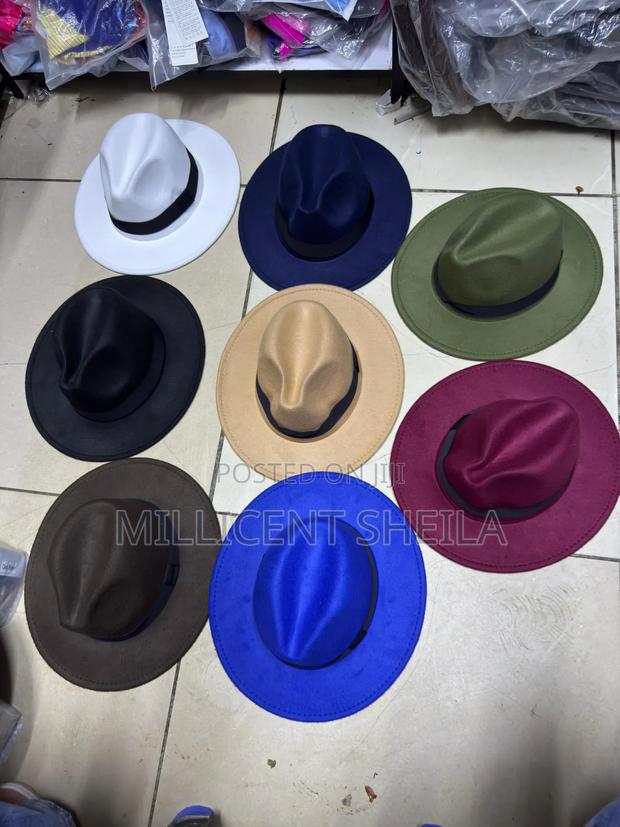 Wide Brim Fedora Hats - thumbnail 2