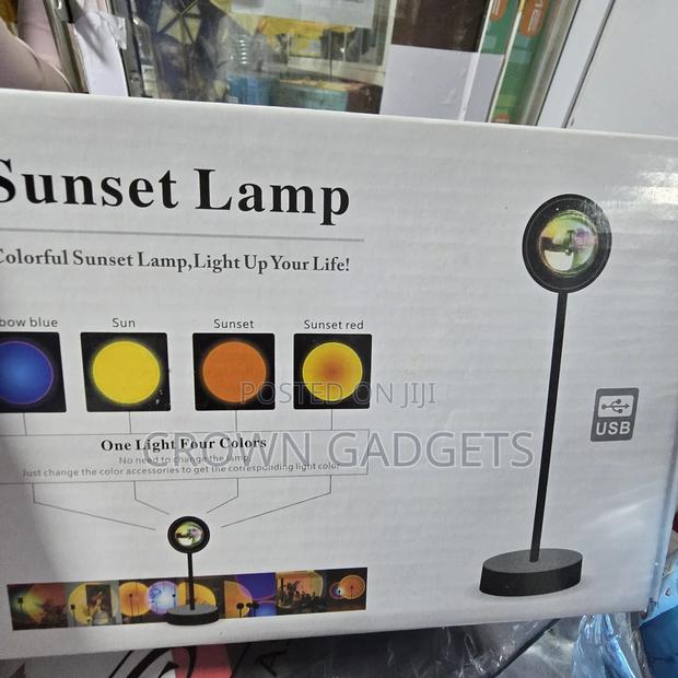 Sunset Lamp Projector Led Usb Rainbow Room Light - thumbnail 2