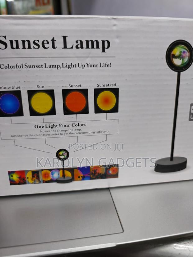 Usb Sunset Lamp 180° Rotation Color Changing Mood Light