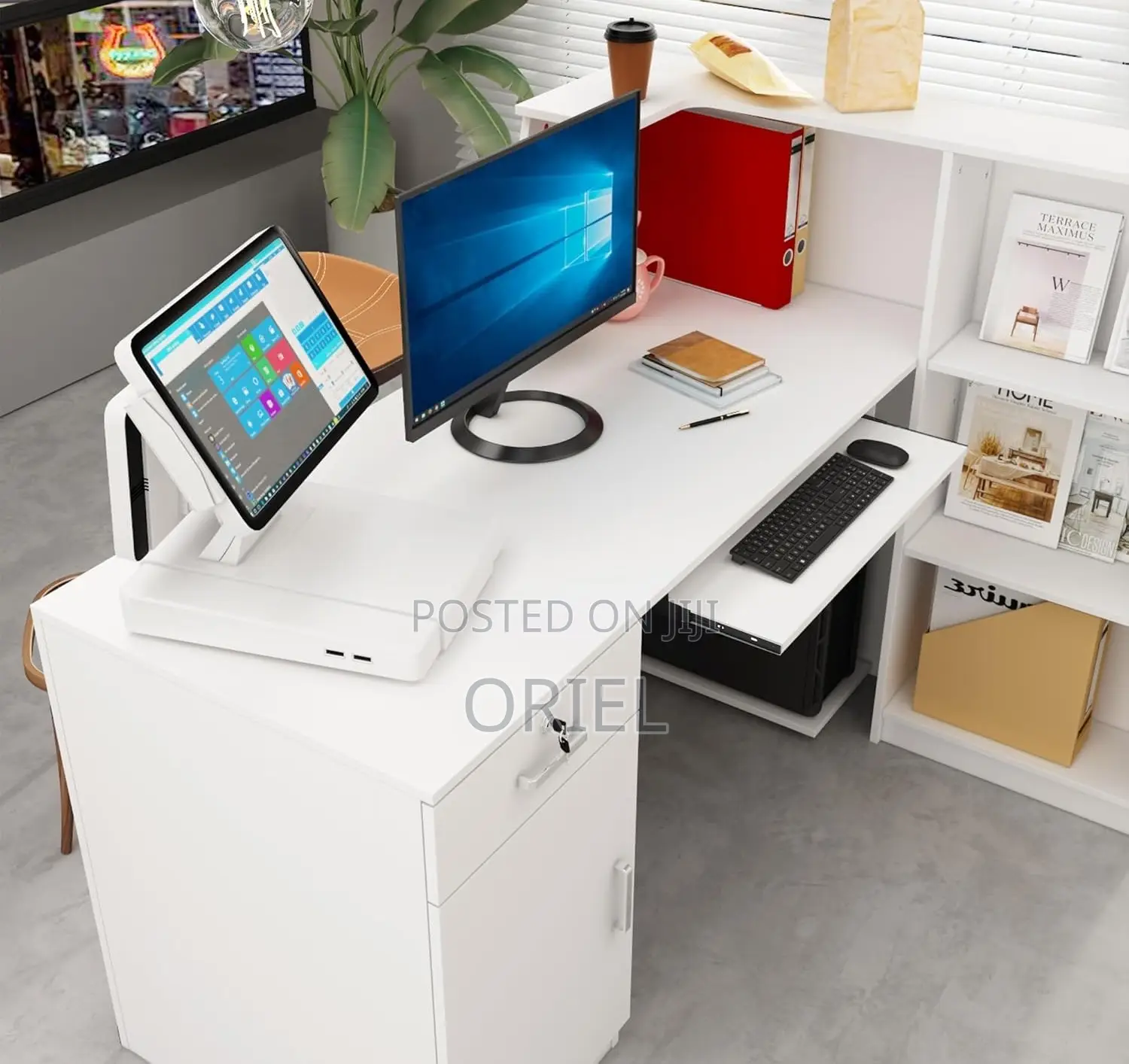 Office Reception Desk : Executive Modern Front Office Reception Desk