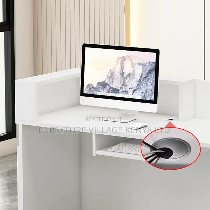 Office Desk ;Rectangular Reception Desk With Locker