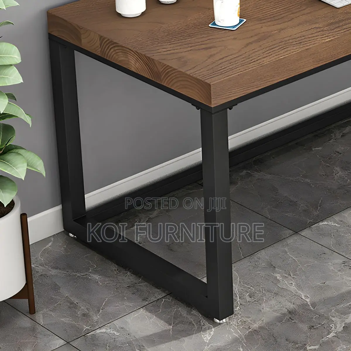 Office Desk; Industrial Solid Pine Wood Office Desk