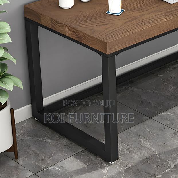 Office Desk; Industrial Solid Pine Wood Office Desk - thumbnail 3