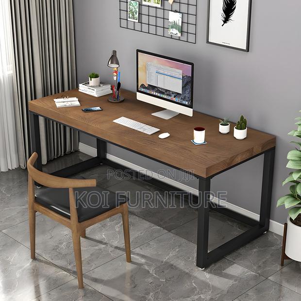 Office Desk; Industrial Solid Pine Wood Office Desk - thumbnail 6