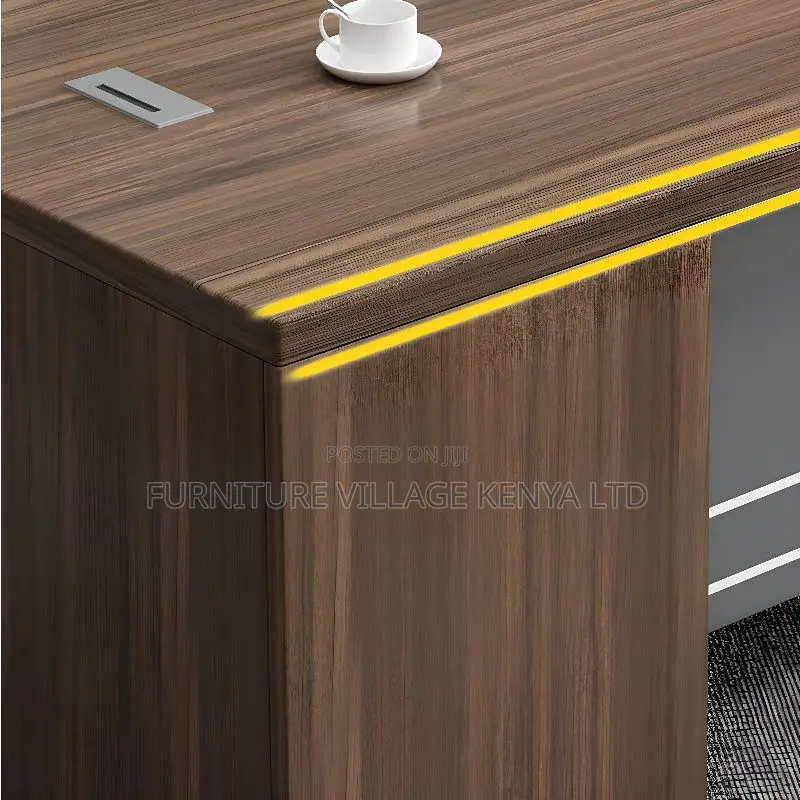 Office Desk; 1.4m Executive Study Desk With Storage Drawers