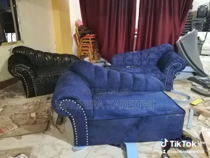 Blue Divan Sofa Seat