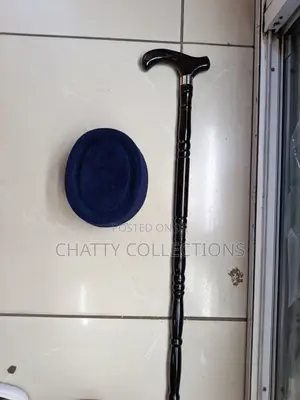 Blue Men Oga Hats With Walking Stick