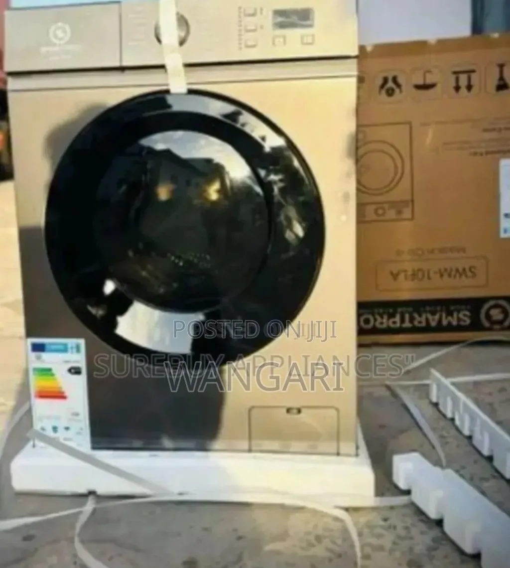 Colour Silver 10kgs Smartpro Front Load Washing Machine