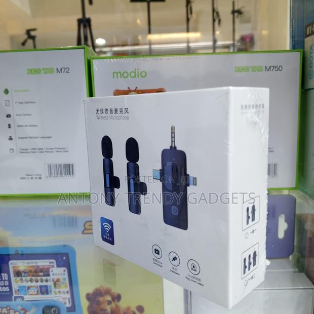 Dual Wireless Mic 2.4ghz for iPhone Android Camera Laptop - thumbnail 2